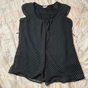 motherhood maternity y2k polka dot babydoll top size small